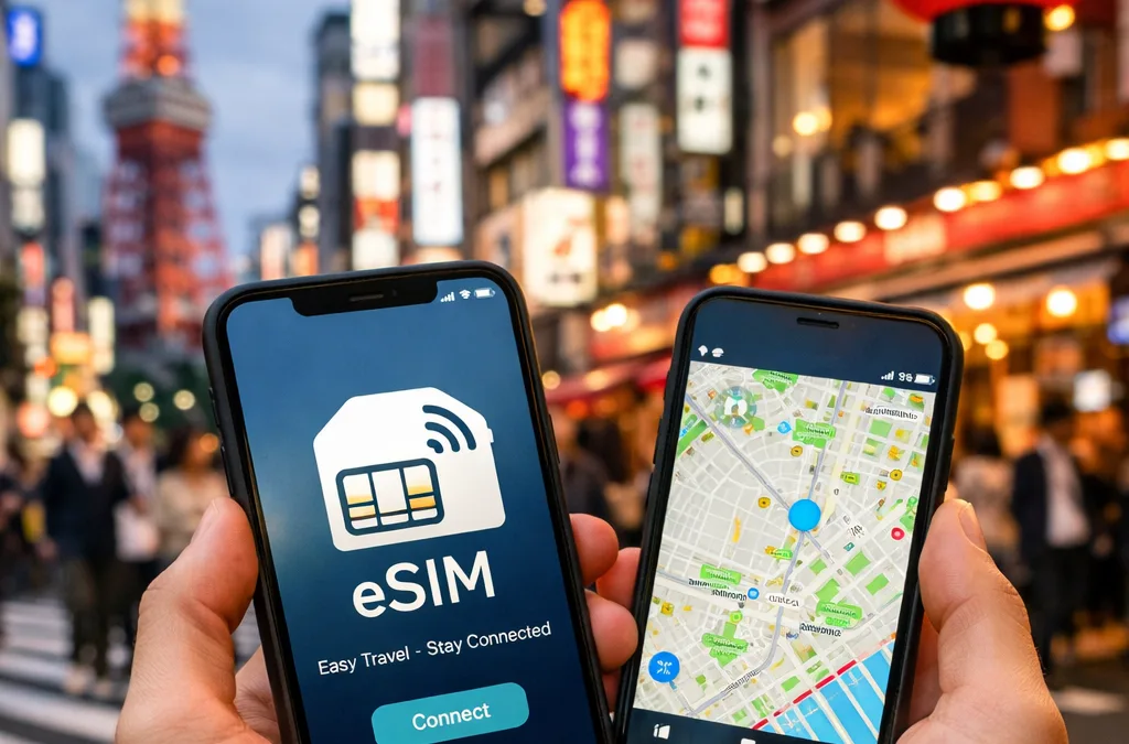 Mobile internet with eSIM when traveling to Japan